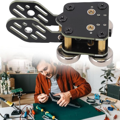 CW Key Double Paddle Morse Code Key, Quick Response with Strong Magnetic Base, 3.5mm Jack Type C for Smartphone 2