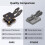 CW Key Double Paddle Morse Code Key, Quick Response with Strong Magnetic Base, 3.5mm Jack Type C for Smartphone 5