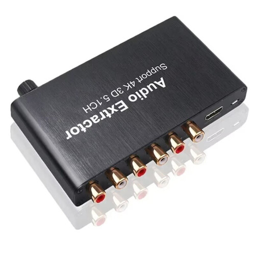 4K 3D 5.1 Channel 5.1CH Audio Extractor Decoder RCA -Compatible Video Converter for PS4  DVD Laptop PC TV US 2