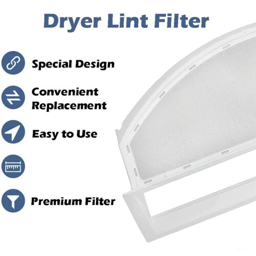 Replacement Lint Filter for GE WE18M28 Dryers - Durable Mesh Screen for WE18M28, Models 1