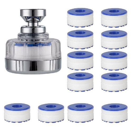 360 Kitchen Faucet Aerator, Adjustable Water Saving Spray Nozzle, Universal Sink Extender Accessory