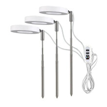 LED Grow Light Full Spectrum Plant Lamp, Adjustable Dimmable Hydroponics Lamp with Timer for Indoor Plants A
