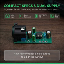 DRV134PA Single Ended to Balanced Converter Board Mono Audio Signal Module for HiFi Power Amplifier for DAC DIY