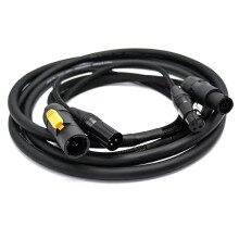 Outdoor 3 Pin DMX Truecon Combo Cable IP65 XLR True1 Audio Lighting Wire for DJ Speaker Moving