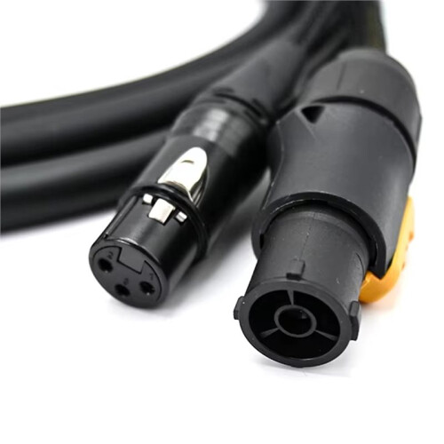 Outdoor 3 Pin DMX Truecon Combo Cable  IP65 XLR True1  Audio Lighting Wire for DJ Speaker Moving 1