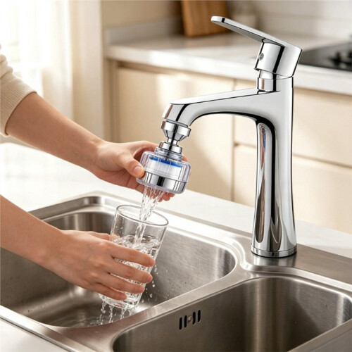 360 Kitchen Faucet Aerator, Adjustable Water Saving Spray Nozzle, Universal Sink Extender Accessory 2