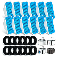 Conjunto de 12 Filtros para Bebedouro de Gatos para PEKTACO de 3,2L/108oz