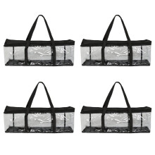 Confezione da 4 Sacchetti per CD - Porta Dischi In PVC Impermeabile, Antipolvere e Antiumidità, Organizer per DVD per Casa e Viaggi.