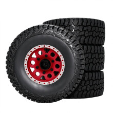 121.5mm RC Short Course Truck Tires Wheels 12-14-17mm Hex Adapters for 1/8 1/10 Slash Arrma Senton HuanQi Red
