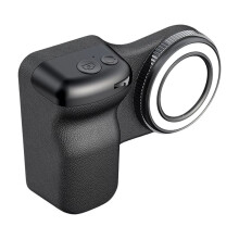 Empuñadura con Obturador de Cámara para Teléfono, Potente Agarre Magnético para Cámara con Luz de Relleno de Doble Color para Videollamadas de A