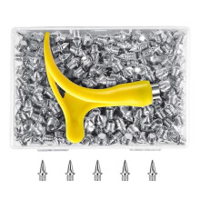 Conjunto de 120 Pregos para Tênis de Atletismo com Chave e Caixa de Armazenamento, Pregos de Metal de Reposição para Tênis de Corrida e Atletismo.