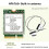 Placa de Rede Sem Fio NFA765 WIFI 6E com Antena Integrada, AX6000 Tri Band M.2 e  5.2 para PC com Windows 10 e 11. 6