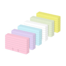 300 Refis de Fichas Coloridas para Arquivo Rotativo 2-1/4" X 4" para Rolodex - Kit com 6 Fichas Pautadas Coloridas (Suporte NÃO Incluso)