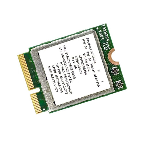 Placa de Rede Sem Fio NFA765 WIFI 6E AX6000 Tri Band M.2 com  5.2 para Laptop e PC com Windows 10 e 11 1