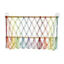Hanging Net for Toy Storage, Stuffed Animal Organizer and Holder Hammock for Bedroom Colorful
