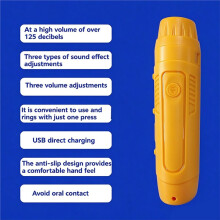 Electronic Whistle for Coaches, Referees, 3 Tones 3 Volume Levels, 125+DB with LED&Lanyard for AAA Battery (No Battery)