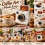 3D Printed Latte Camera Vintage  Replaceable Cards DIY Latte Art Camera Tool One Touch Press+4 Random Stencils A 5