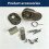 4pcs Digital Door Lock Mechanical Keyless Deadbolt, Marine Grade, Keypad Code Entry for Exterior Doors Combination Lock 8