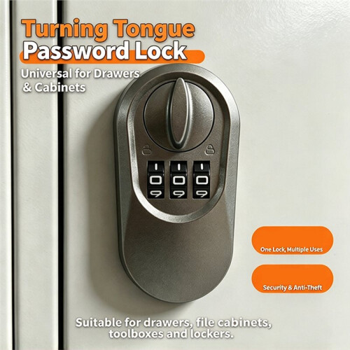 4pcs Digital Door Lock Mechanical Keyless Deadbolt, Marine Grade, Keypad Code Entry for Exterior Doors Combination Lock 1