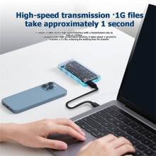 M.2 NGFF Protocol SSD Case RGB Light 10Gbps PCIe SSD Enclosure USB 3.2 Gan2 Type C Clear Hard Disk Box