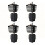 4set Hotend Kit for Flashforge Creator 5/5 Pro,Quick Swap Integrated Nozzle for Flashforge C5/5 Pro 3D Printer 0.25mm 1
