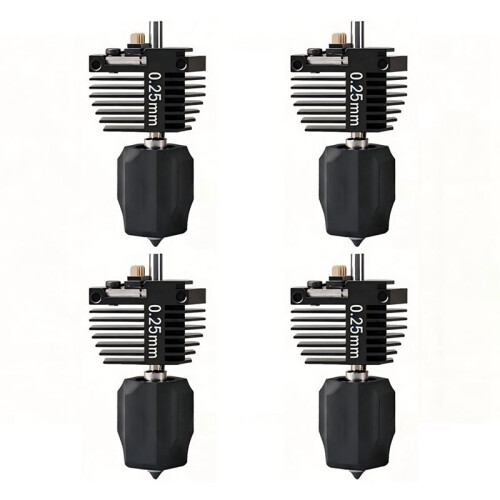 4set Hotend Kit for Flashforge Creator 5/5 Pro,Quick Swap Integrated Nozzle for Flashforge C5/5 Pro 3D Printer 0.25mm