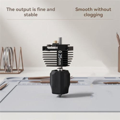 Kit Hotend com 4 Peças para Flashforge Creator 5/5 Pro, Bico Integrado de Troca Rápida para Impressora 3D para Flashforge C5/5 Pro de 0,25 mm 2