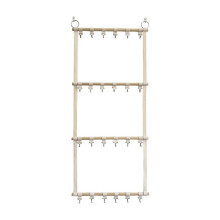 Keychain Display Rack, over Door Organizer with 24 Removable Hooks Hanging Storage Shelf for Bedroom Home Decor