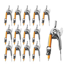 20 Pieces Compass for Geometry Math Compass Bulk Drawing Compass with Pencil for Student School Woodworking Art Drawing