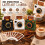3D Printed Latte Camera Vintage  Replaceable Cards DIY Latte Art Camera Tool One Touch Press+4 Random Stencils A 2