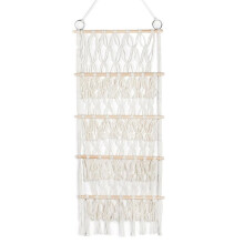 Over the Door Stuffed Animal Storage Hammock, Corner Wall Hanging Macrame Toy Organizer Net, Animal Storage Holder