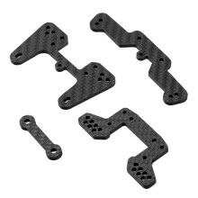 1/10 RC Carbon Fiber Front and Rear Shock Set for Optima Mid Chassis Buggy Upgrades Parts