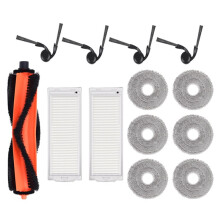 Conjunto Completo de 13 Peças para Aspirador Robô para S40 PRO / OV71GL: Pano de Limpeza, Rolo Principal, Escovas Laterais e Filtro Lavável.