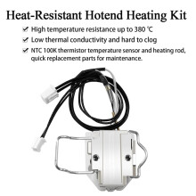 Hotend-Kit für  für Kobra X Keramik-Zirkonoxid-Kühlkörper, Düse 0,4 mm mit 4 Düsen 0,25/0,4/0,6/0,8 mm, 4 Hülsen, 1 Bürste