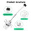 3Pcs Hotend Heating Assembly for  A1/A1  Ceramic Zirconia Insulation Base High-Temperature Resistant 3