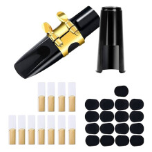 30-Teiliges Mundstückset für Altsaxophon, Inklusive Blättern, Blattschraube, Kappe und Mundstückpolstern