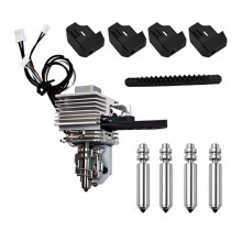 Kit Hotend pour Dissipateur Thermique en Céramique de Zircone pour pour Kobra X: Buse de 0,4 mm avec 4 Buses (0,25/0,4/0,6/0,8 mm), 4