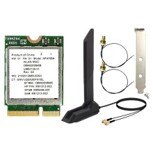 NFA765 WIFI 6E WiFi Card AX6000 Tri Band Wireless Network Card 5.2 with Foldable Antenna for Win 10 11