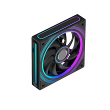 Behuizingsventilatorbundel: Geïntegreerde Ventilator met Dubbelzijdige Spiegels, ARGB-Verlichting en Rechte Bladen, Computeraccessoires