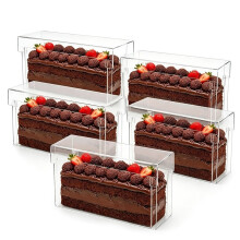5 Acrylic Cake Molds with Lids, 30x10 Inch Holiday Sheet Cakes