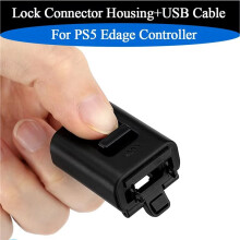 Conector de Travamento 2 em 1 com Cabo USB para PS5 - Peça de Reposição para Reparo da Trava Anti-Desconexão Do para PS5