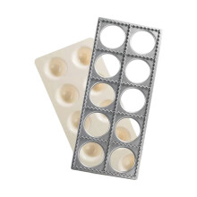 Ravioliform med Extra Stora Fyrkanter på 6 cm, Autentisk Italiensk Form och Press för Hemlagad Pasta