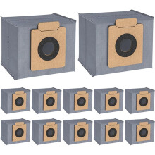 12 Pack for X10 Pro Omni Robot Vacuum Dust Bags - 5-Layer Filtration, Large Capacity Auto-Empty Station Replacement