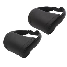 2PCS Car Headrest Neck Comfort Pillow Memory Foam for Model X Y S 3 Car Seats Neck Cushion Support Black