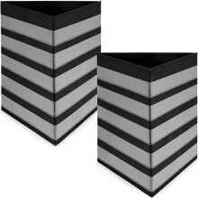 2 Pack 3-Sided 5-Layer Portable Sticker Display Stand, 16.5 X 40 Inch Foldable Sticker Holder for 4 Inch Stickers
