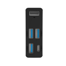 Hub USB 3.0 4 em 1 com 3 Portas USB-A e Porta Tipo-C, Expansor Multiportas para Desktop, PC, Laptop e Impressora