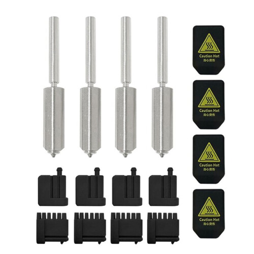 4-Pack Hardened Steel Nozzle Kit for  Kobra S1 Max 3D Printer with Accessories
