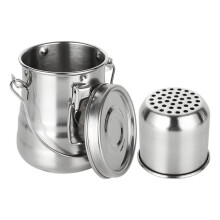 Lavador de Pincéis para Pintura A Óleo - Recipiente Portátil de Aço Inoxidável À Prova de Vazamentos com Tampa e Filtro