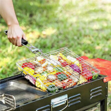 BBQ Grill Basket Set , Stainless Steel Folding Barbecue Basket for Outdoor Grilling