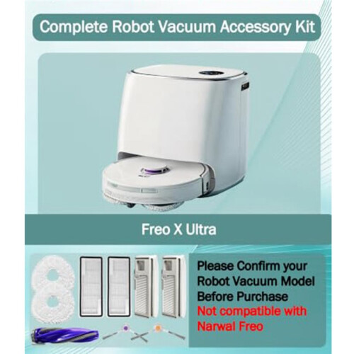 Accessories Replacement 31PCS Kit for  Freo X Ultra Robot Vacuum Cleaner 1